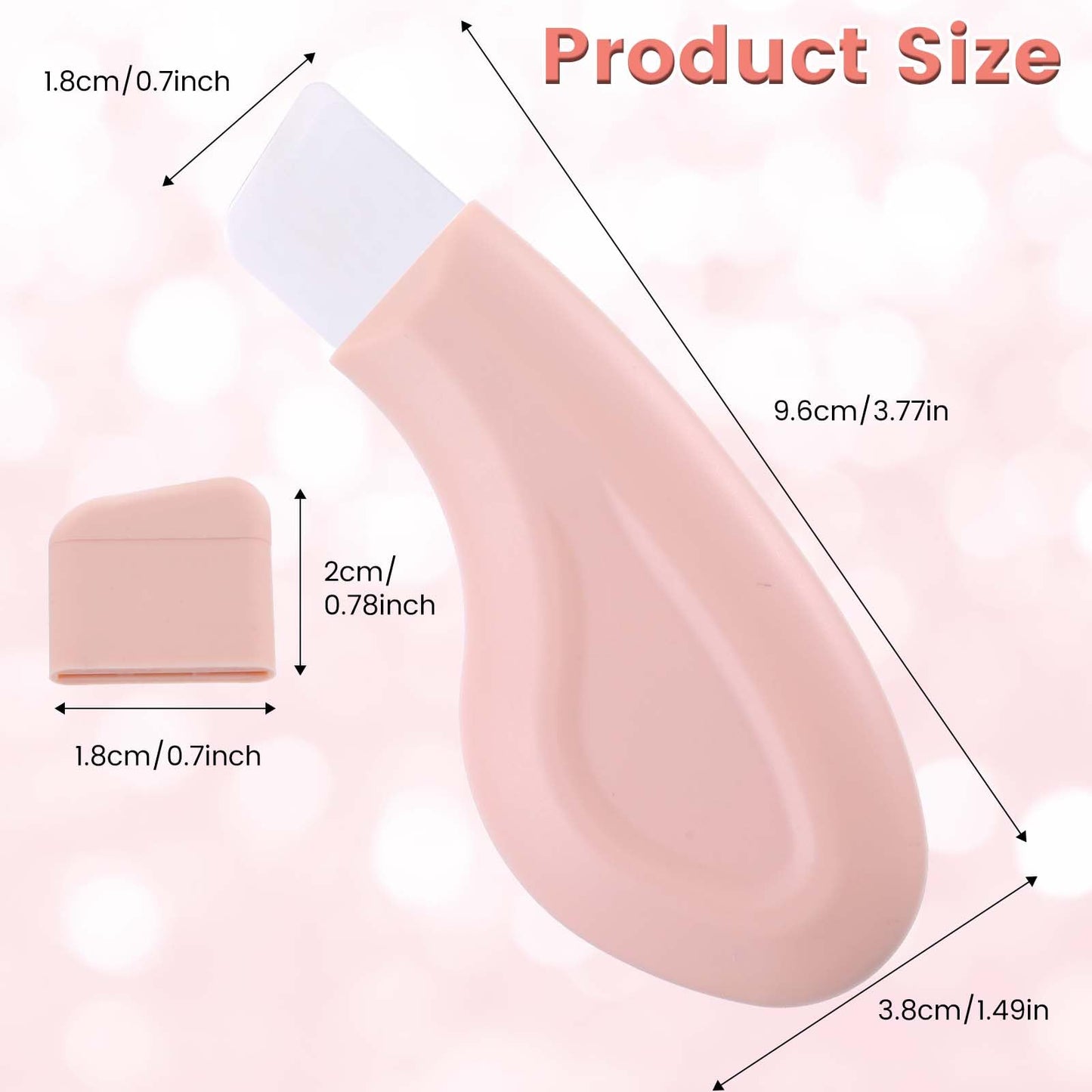 JIEYAO Blackhead Remover Tool, Silicone Nose Blackhead Scrubber Scraper Deep Clean Skin Spatulal Pore Cleaner for Men Women(Skin)