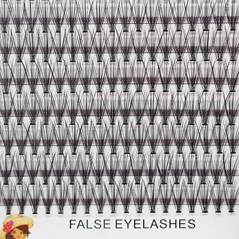 Bodermincer 200pcs/Pack C Curl 20 Root Thickness 0.07mm Professional Makeup Individual Lash Cluster Black Individual Cluster Eye Lashes Grafting Fake False Eyelashes Lash Clsuter Wispy (8mm)