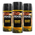 Men's Tropical Mango Body Spray - Long-Lasting Fragrance, 3 Pack