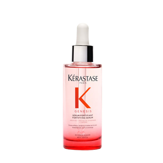 Kerastase Genesis Hair Serum - Prevents Hair Fall from Brushing, Strengthens Weak Hair, Enriched with Ginger & Caffeine, 97% Less Breakage