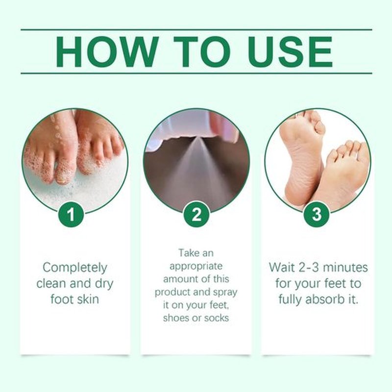Foot Sanitizer Spray with Tea Tree Oil, Foot and Nail Care Serum, with Natural Tea Tree Oil and Aloe Vera Feet Spray, Nail Solution and Foot Sanitizer Spray with Tea Tree Oil (1pc)