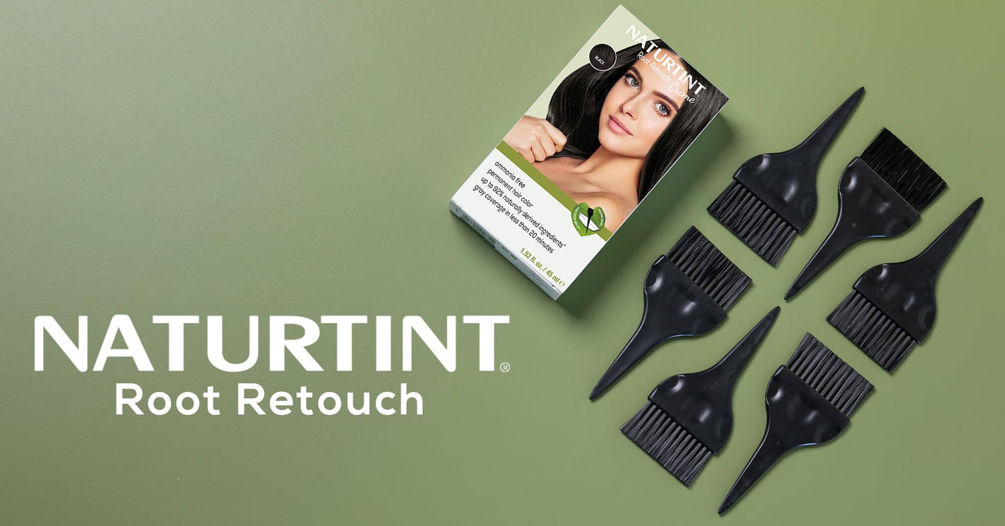 Naturtint Black Root Retouch Crème Permanent Hair Color - Ammonia Free, Conceal Grays, No Artificial Scent, 1.52 Fl Oz