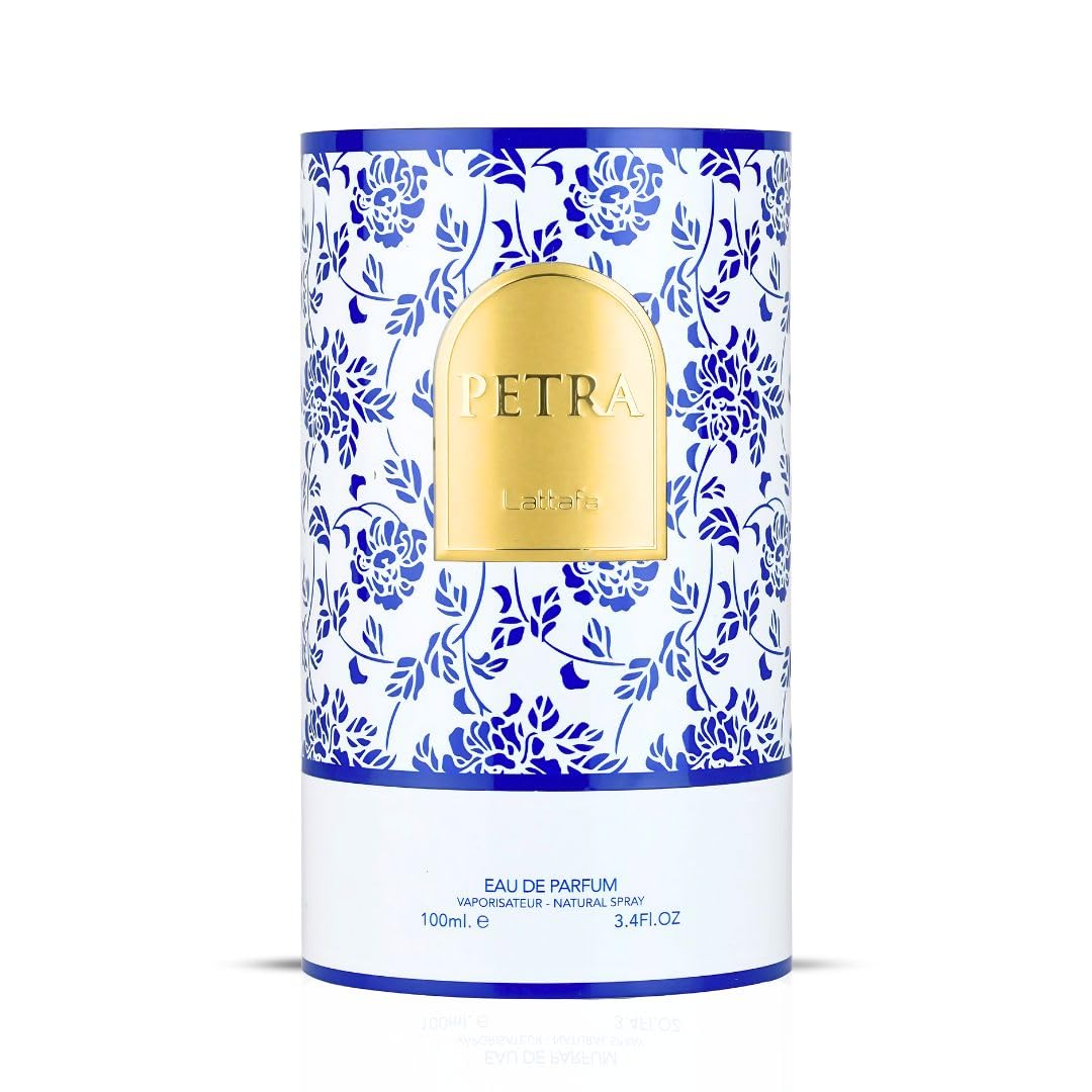 Lattafa Petra Eau de Parfum Spray for Women - 100ml (3.4 Oz) | Tropical, Floral, Fruity & Sweet Fragrance | Long-Lasting Luxury Perfume