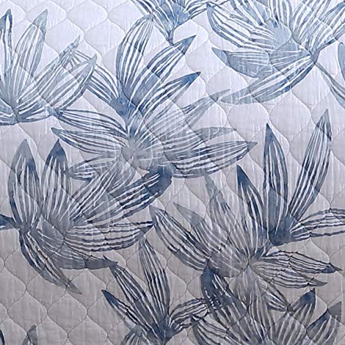 Queen Reversible Cotton Quilt Set with 2 Shams - Breathable All-Season Bedding