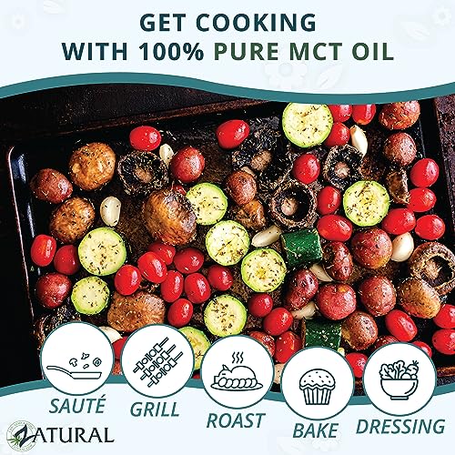 Pure MCT Oil, Carrier, Massage, Hydrating, Hair, Food, and Therapeutic Grade, 8 Oz