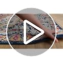 Livabliss 6'7" x 9" Orange Vintage Boho Area Rug - Fuchsia Mustard Blue