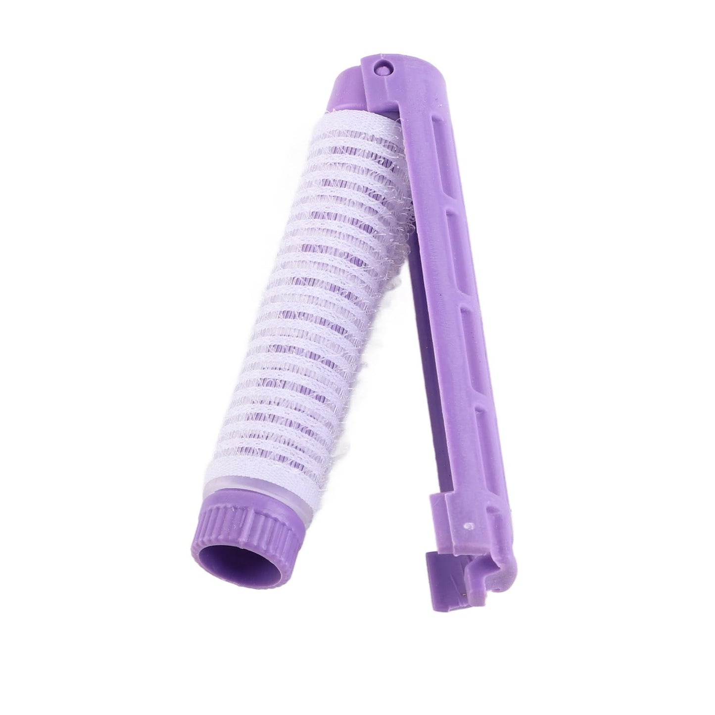 Versatile Perm Rods for Fluffy Curls - 20pcs Pink Hair Rollers with Easy Clamp/Holder Design for SalonQuality Hair Styling (Purple)