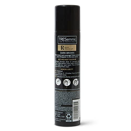 TRESemm? Root Touch-Up Temporary Hair Color Dark Brown Hair Ammonia-free, Peroxide-free Root Cover Up Spray 2.5 oz (Pack of 2)