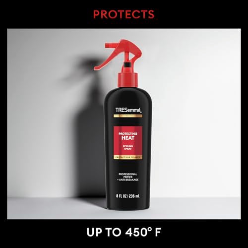 TRESemm? Styling Spray Protecting Heat for Taming Frizz & Reducing Breakage, with Protection up to 450¡Æ, 8 Fl Oz
