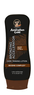 Australian Gold Dark Tanning Accelerator Lotion With Bronzer, 8 Ounce, New Package Same Formula