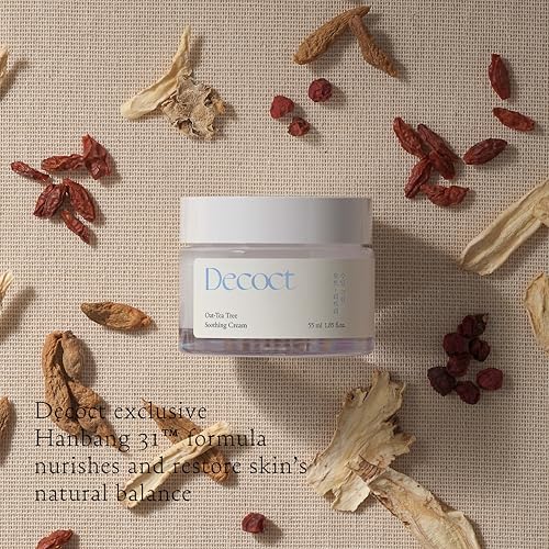 Calming Oat and Tea Tree Face Moisturizer - Sensitive Skin Vegan Cream 55ml