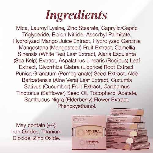 Mineral Fusion Pressed Powder Foundation, Olive 3 - Med Skin w/Greenish Undertones, Age Defying Foundation Makeup with Matte Finish, Talc Free Face Powder, Hypoallergenic, Cruelty-Free, 0.32 Oz