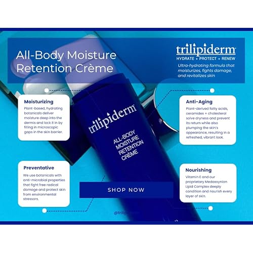 Trilipiderm Weekender Bundle - All-Body Moisture Retention Cr?me 2-Pack Travel Size ? 1x SPF 30 Broad Spectrum Sunscreen 3 oz + 1x Original Formula 3 oz