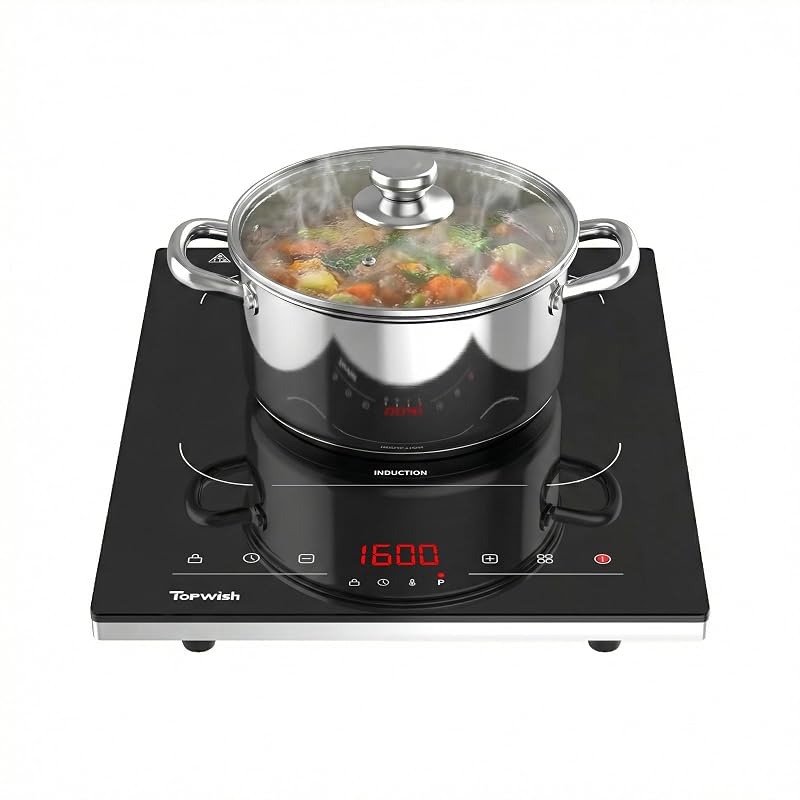 Single Burner Electric Stove Induction Cooktop 1600W 110-120V Portable