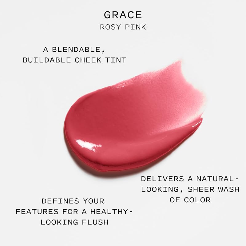 Keys Soulcare Sheer Flush Cheek Tint - Grace Rosy Pink, Easy Blendable Natural Color