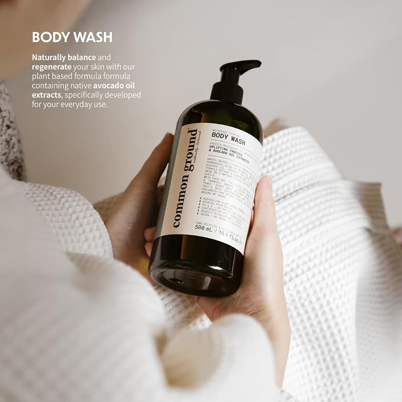 Common Ground Botanical Freesia Scented Body Wash for Sensitive Skin 16.9 oz (Pack of 2) pH 5.5