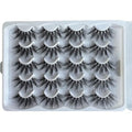 False Eyelashes 25MM Lashes Dramatic Look Fluffy Long Fake Eyelashes Wispy 25mm False Lashes Strip 10 Variety Pairs Mixed