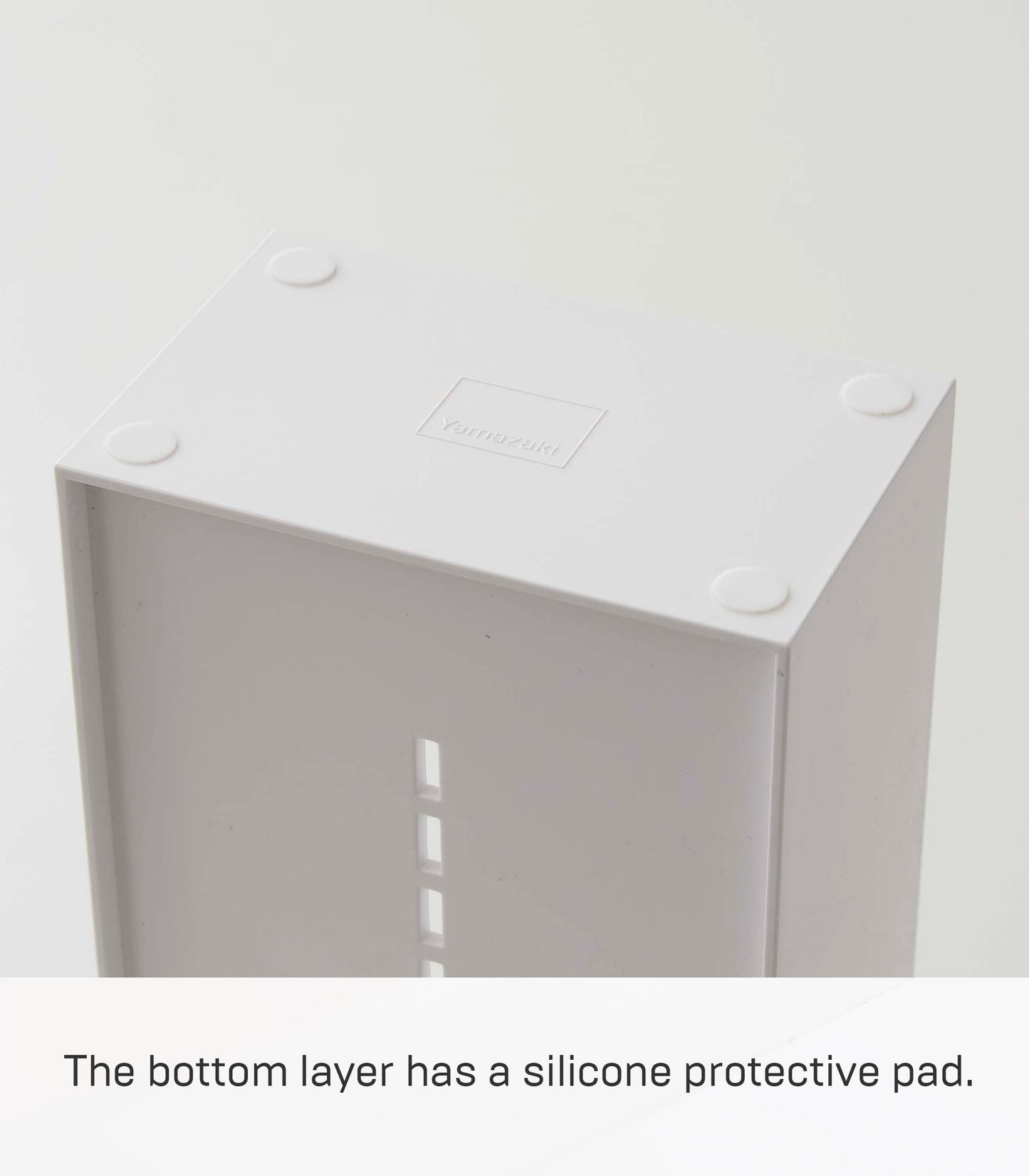 Yamazaki Home Tower Jewelry & Makeup Organizer, Standup Cosmetic Storage Box, Display Case - Angled - Abs Plastic