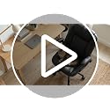 Black Adjustable Lumbar Support Office Chair with Flip-Up Arms - Ergonomic Executive Desk Seat - MALOL