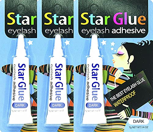 Star Glue Waterproof Dark Eyelash Adhesive 10 Pack for False Lashes & Eyeliner