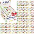 120 Pack Natural Lip Balm Set - 12 Flavors, Deep Hydration, Bulk Gift