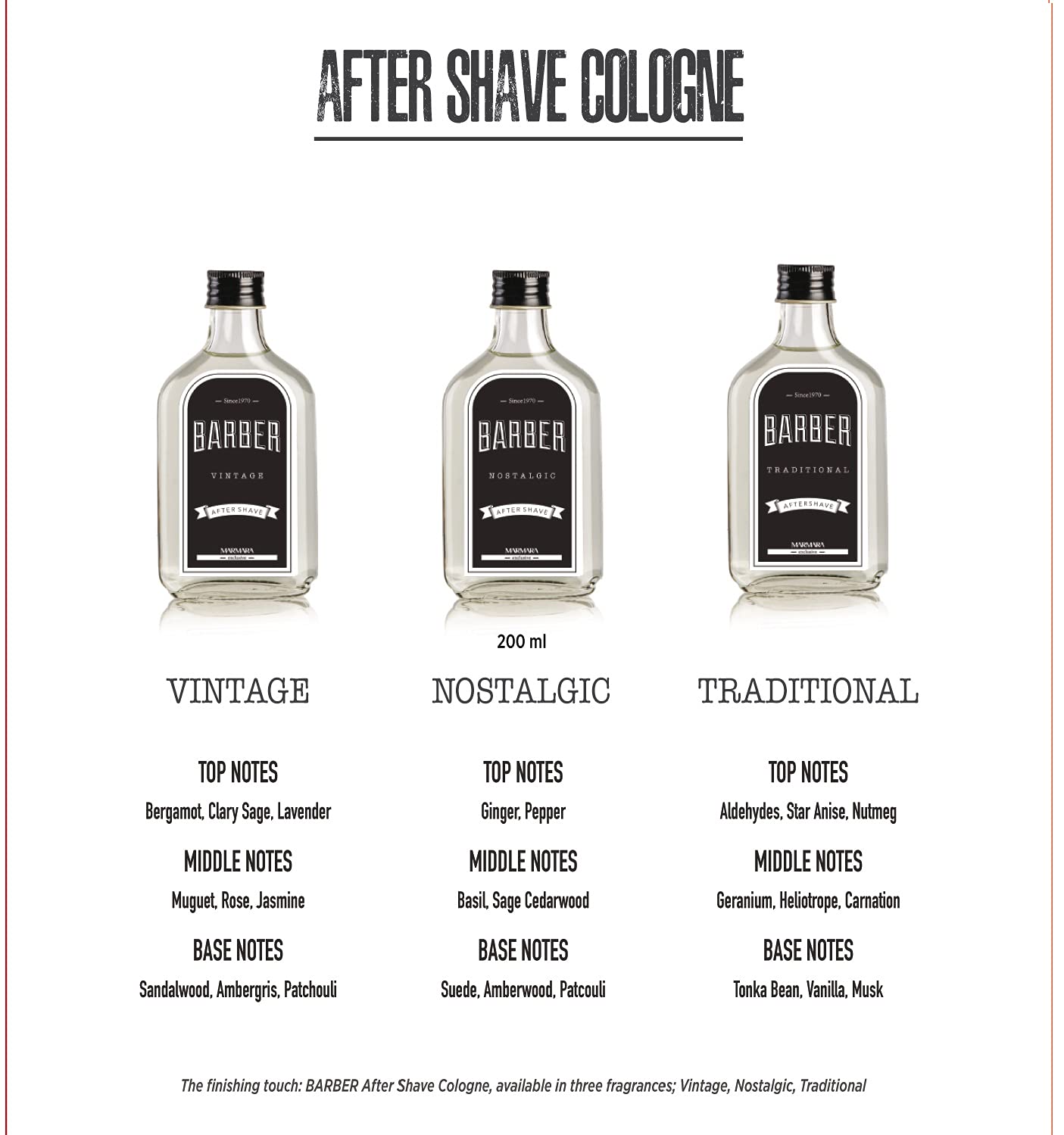 Travel Size Marmara Barber Cologne (50ml) - Ideal for Modern Barbers & Shaving Enthusiasts