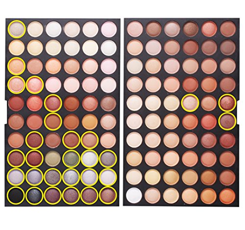 JasCherry 120 Color Earth-Tone Matte Eyeshadow Palette for Professional & Daily Makeup