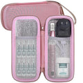 Aenllosi Hard Case Compatible with Professional Pen and Replaceable Cartridges,Holder for Electric Wireless Derma Pen(Rose Pink,Case Only)
