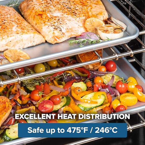 Viking Premium Nonstick Baking Sheet Set - 13, 15 & 18 Inch Heavy Gauge Aluminum