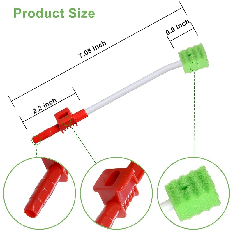 Wellgler Single-Use Oral Care Suction Swab 50 pcs