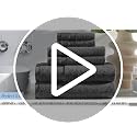 Misty Blue Bath Washcloths 12 Pack - Super Soft 100% Cotton, Quick Dry & Absorbent