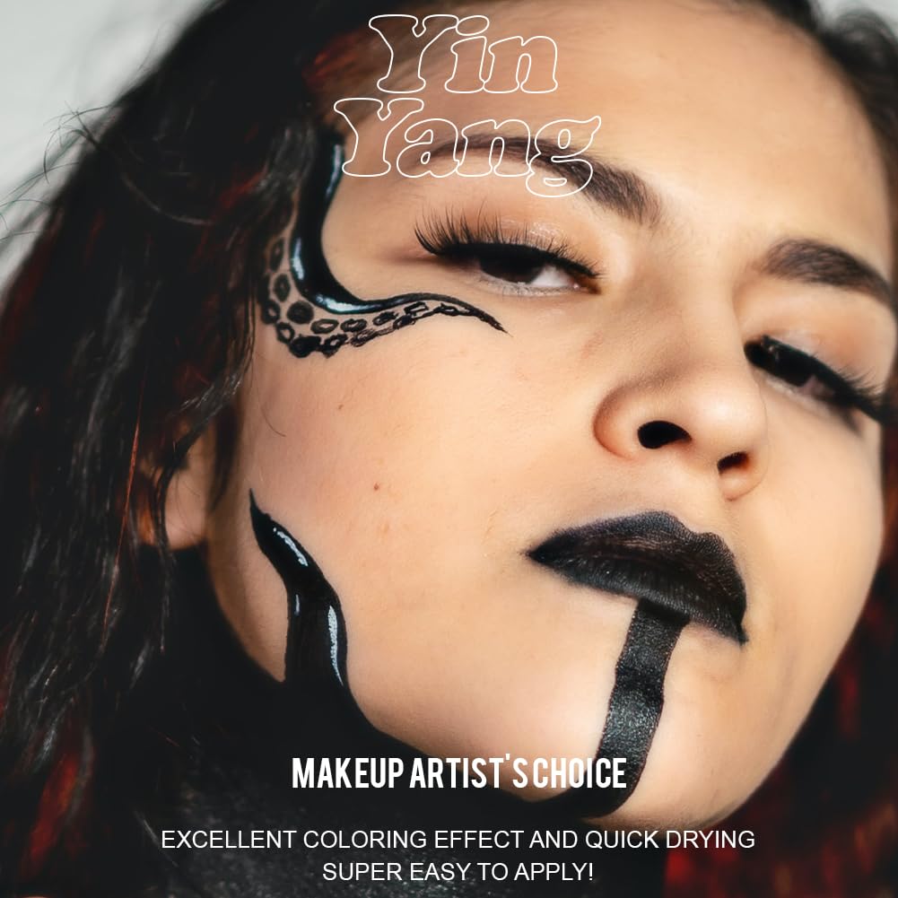-Water Activated Eyeliner -Wet Liner Makeup - Smudge Proof Face Body Paint - Skin Safe & Child Friendly - “TruLuv” Red -10g/container