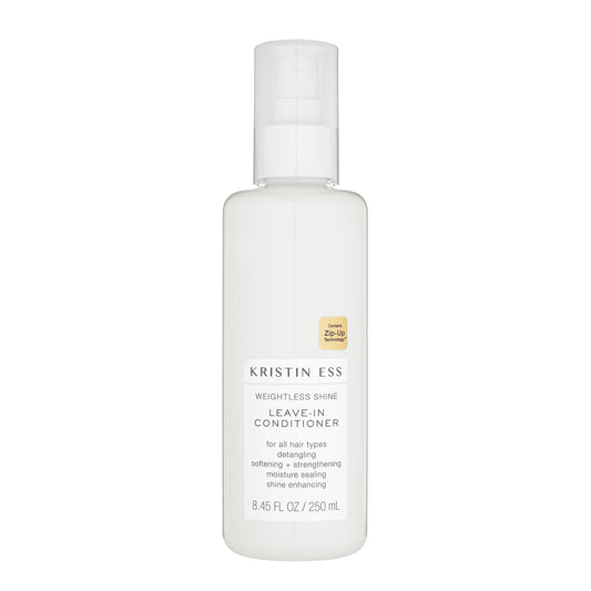 Kristin Ess Hair Hydrating Salon Leave In Conditioner Spray for Strength + Shine - Lightweight Anti Frizz Detangler for Women - Sulfate Free + Color Safe - Castor Oil Moisture Bond Repair Spray