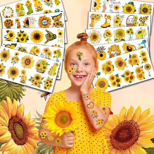 Fairy Temporary Tattoo Stickers - 12 Sheets Glitter Butterfly & Mermaid Eye Stickers, Festive Face Jewels for Holiday Parties, Stocking Stuffers Gift for Women Teens, Waterproof