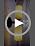 Gold Wall Sconce with Marble Shade - 15in Modern Bathroom Vanity Light