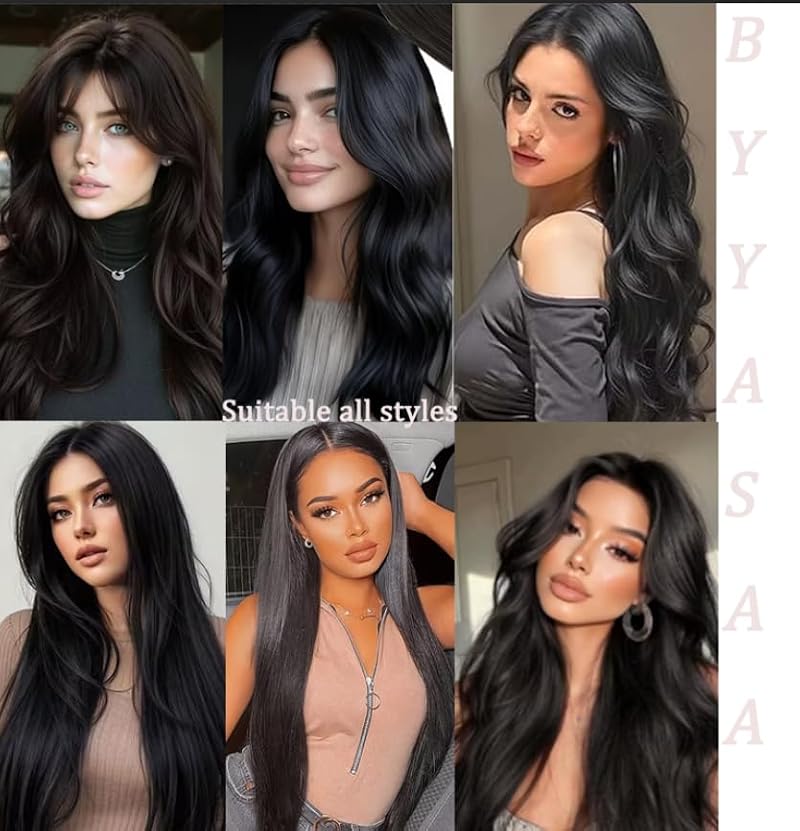 Tape-in Hair Extensions Human Hair Natural Black 16 Inch - 20 Pcs 50g Pack