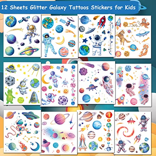 Multicolor Tween Tattoo Mega Value Pack Favors - 12.125" x 8" (120 Pc) - Exciting & Unique Variety Designs - Vibrant Temporary Tattoos for Kids & Teens