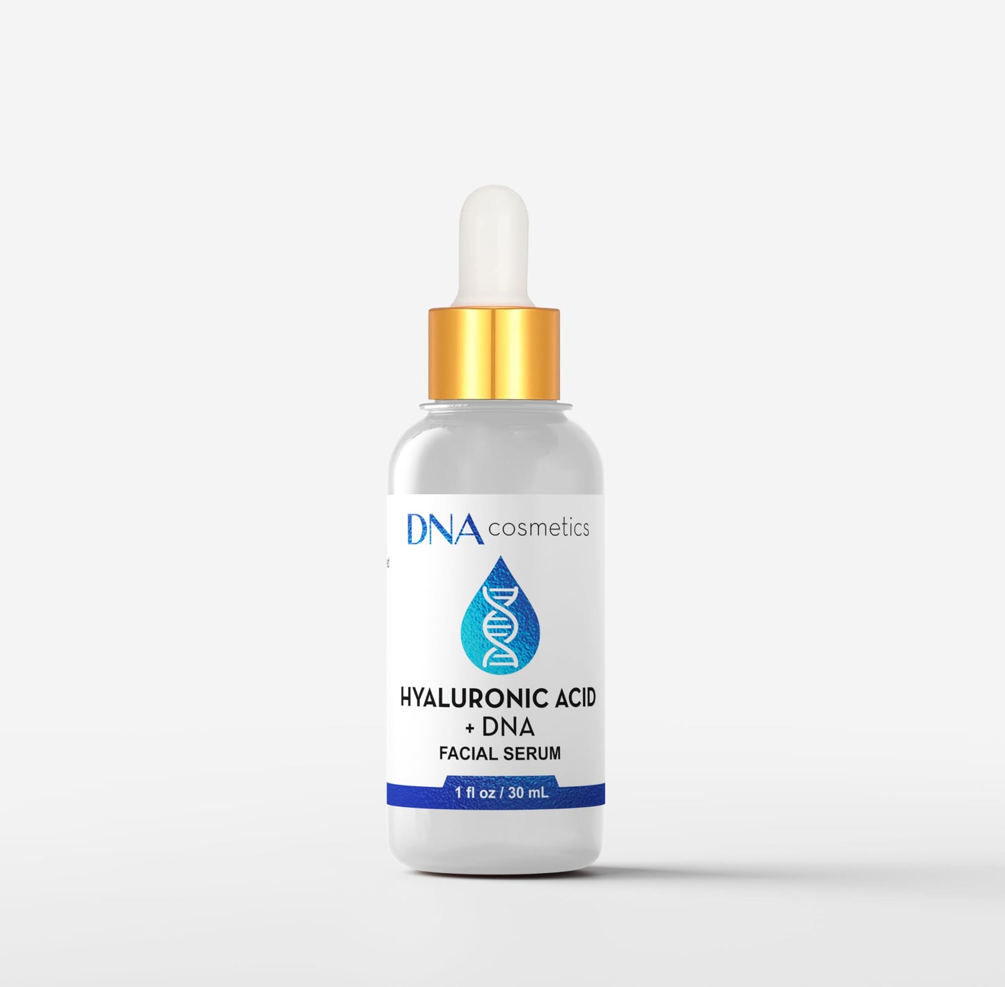 DNA Cosmetics PDRN Hyaluronic Acid Serum with DNA Repair Enzymes – Anti-Aging, Hydrating & Brightening, Wrinkles, Dark Spots & Youthful Skin HA Acido Hialuronico – 1 fl oz
