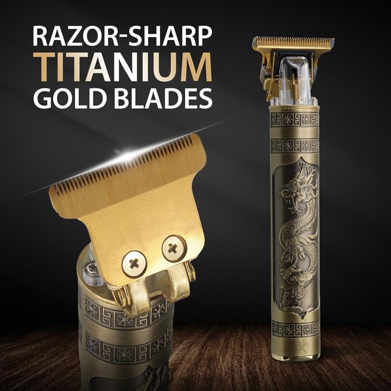 Rechargeable Men’s T-Blade Trimmer with Guide Combs & Ergonomic Design