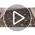 GarveeHome Forest Green Floral Area Rug 9x12 for Living Room & Bedroom, Washable Non-Slip Floor Mat