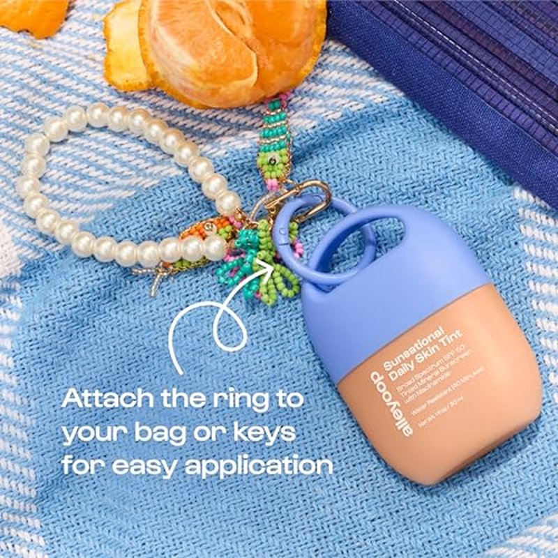 Alleyoop Sunsational Tinted Moisturizer SPF 50 for Face Broad Spectrum ? 100% Mineral Face Sunscreen with Jojoba, Hydrating & Soothing Tinted Sunscreen, Vegan & Cruelty-Free (Glimmer)