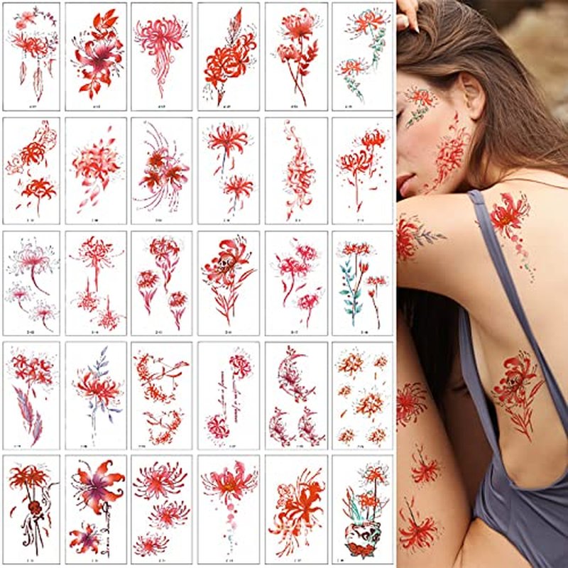 117 PCS Watercolor Animals Pre-Cut Temporary Tattoo for kids, Fake Tattoos Stickers Girls Boy Body Arm Shoulder, Super Cute Themed Birthday Party Decoration Supplies School Rewards Prizes