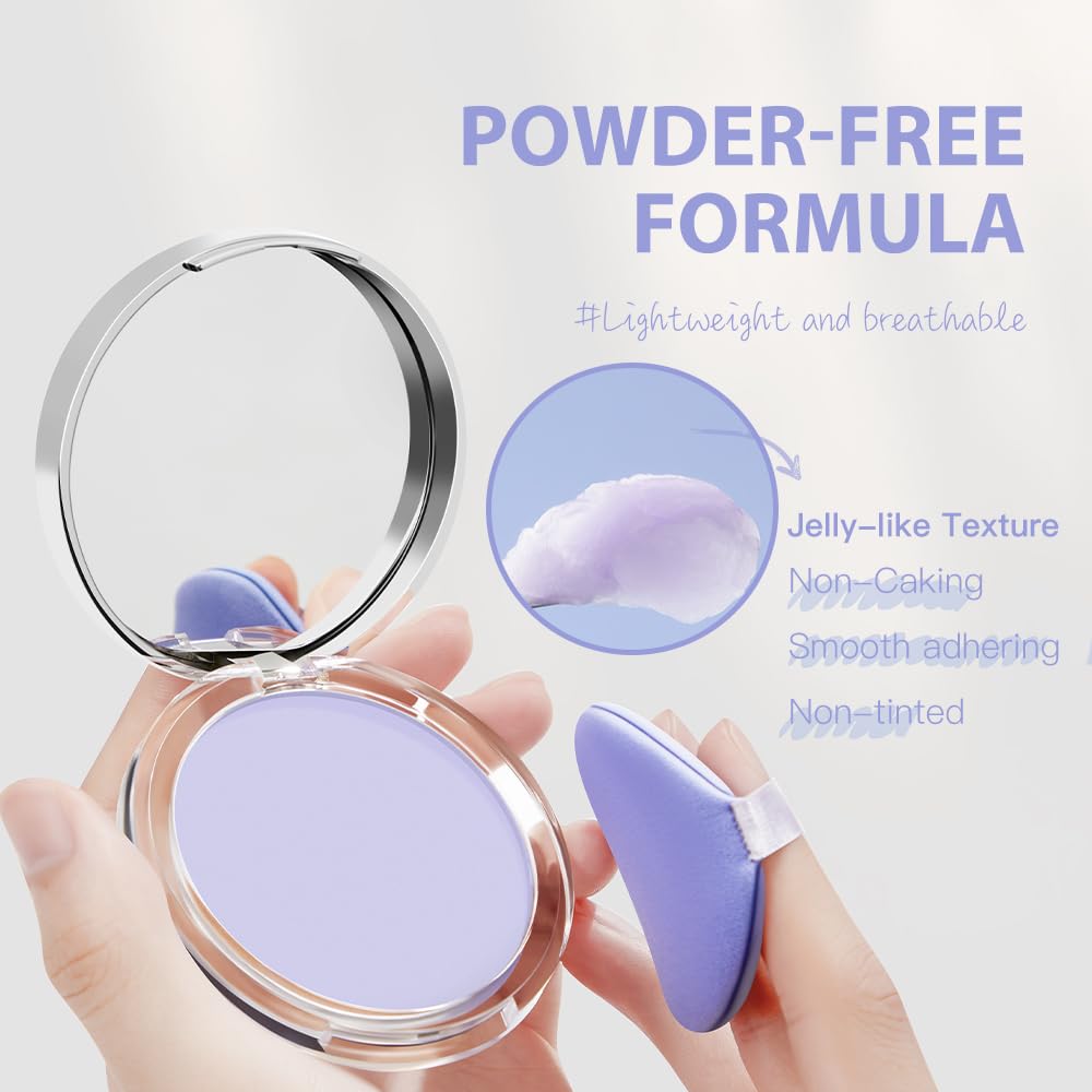 Chillab Lavender Matte Powder, Lightweight Translucent Setting Powder for Oily Skin, Oil Control for Men & Women, No Powdery Look, Blurs Pores, Matte Finish, Shine-Free, Face Powder for All Skin Tones