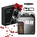PAXA Gray Mini Electric Shaver for Men, Portable Rotary Razor, Waterproof & Fast Charging