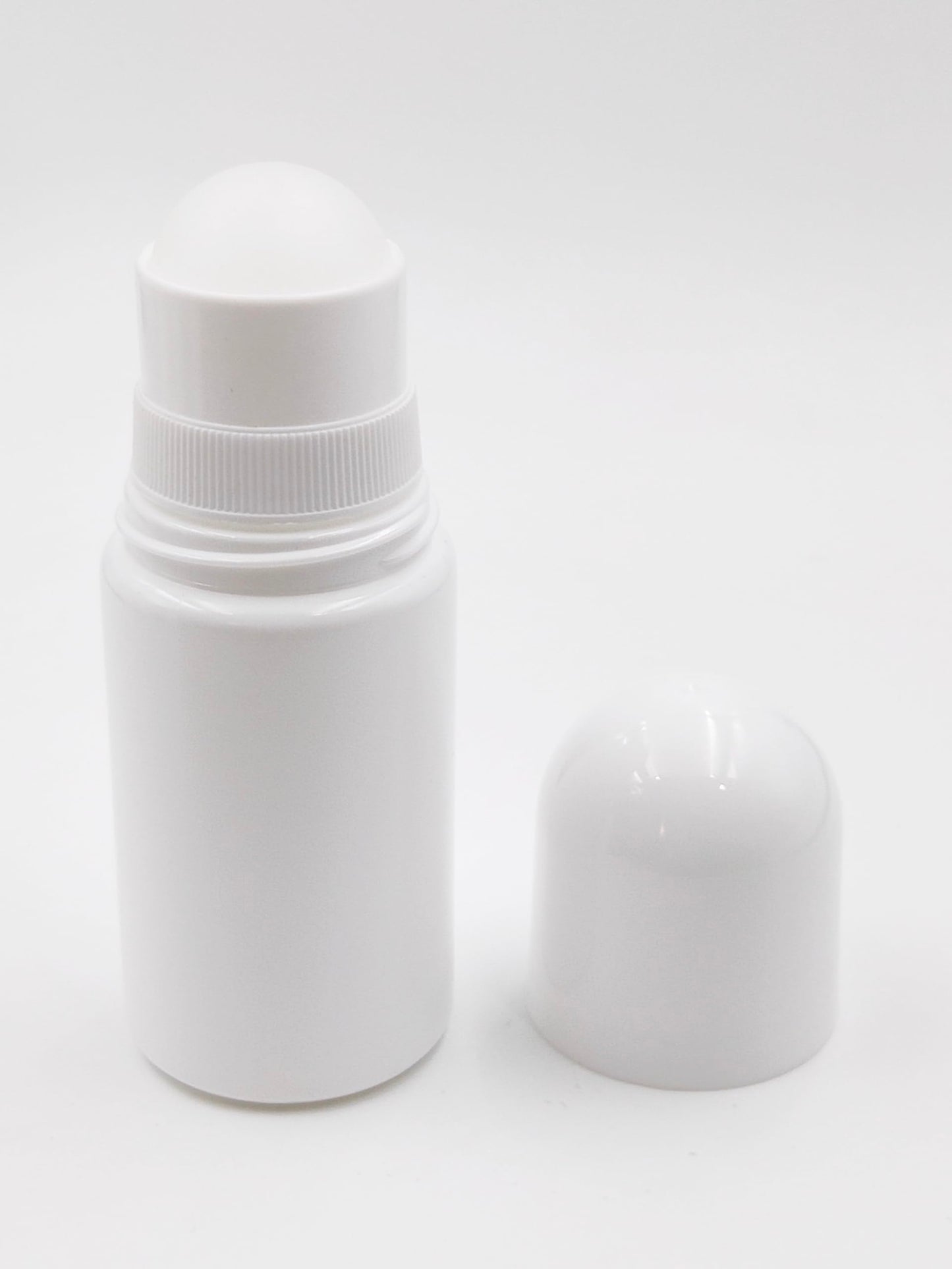 YYNGJCK Roll-on Perfume Bottles 1.7oz 50mL White Plastic | 4Packs, Empty, Refillable, Roller, Anti-perspirant, Roller Ball, for DIY Deodorants, Essential Oils, Fragrances