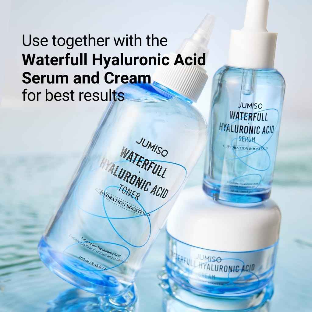 Jumiso Waterfull Hyaluronic Toner 250ml | Face Moisturizer, Facial Toner for All Skin Types, Daily Deep Hydration, Mother's Day, Gift | Vegan, Fragrance-Free