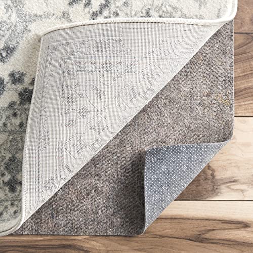Grey 8' x 10' Eco-Friendly Felt Rug Pad - Non-Slip Floor Protector