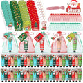 Ojustbeok 50 Sets Christmas Hand Cream Gift Box - Travel Size Moisturizing Hand Lotions with Organza Bags & Cards