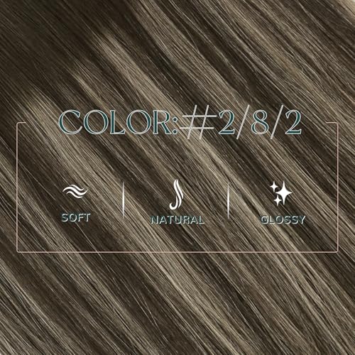 Balayage Human Hair Weft Extensions 14 Inch - Soft & Natural, Easyouth