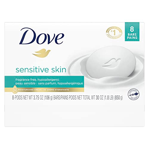 Scented Dove Beauty Bar with Moisturizing Cream - 8 Pack & 1 Single Bar, 0.47 Ounce
